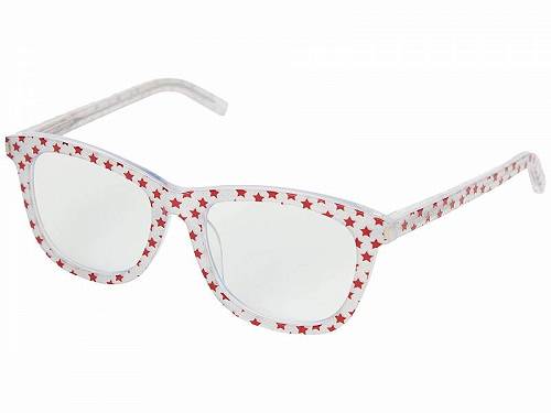 送料無料 セイントローレン Saint Laurent レディース 女性用 メガネ 眼鏡 老眼鏡 SL168F Blue Light Glasses - Silver Transparent