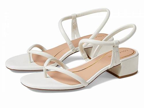 送料無料 コールハーン Cole Haan レディース 女性用 シューズ 靴 ヒール Calli Thong Block Heel Sandal 40 mm - Egret Leather