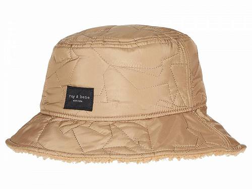 送料無料 ラグアンドボーン rag & bone レディース 女性用 ファッション雑貨 小物 帽子 Addison Reversible Bucket Hat - Camel Sherpa