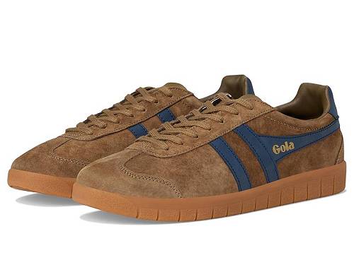 送料無料 ゴラ Gola メンズ 男性用 シューズ 靴 スニーカー 運動靴 Hurricane Suede - Tobacco/Navy/Gum