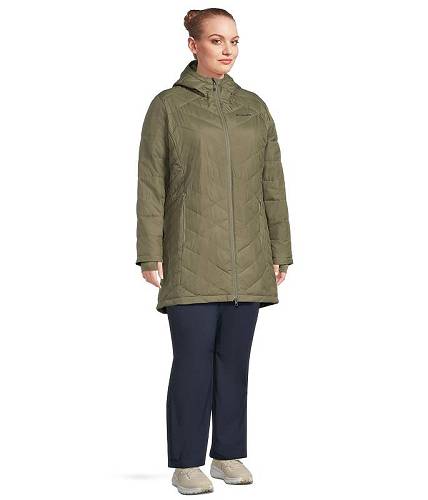 送料無料 コロンビア Columbia レディース 女性用 ファッション アウター ジャケット コート ダウン・ウインターコート Heavenly(TM) Long Hooded Jacket - Stone Green