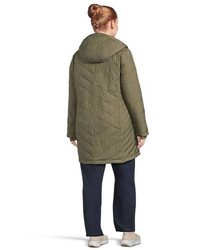 送料無料 コロンビア Columbia レディース 女性用 ファッション アウター ジャケット コート ダウン・ウインターコート Heavenly(TM) Long Hooded Jacket - Stone Green