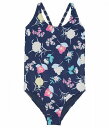 送料無料 ロキシー Roxy Kids 女の子用 スポーツ・アウトドア用品 キッズ 子供用水着 ワンピース Flowers Addict One-Piece Swimsuit (Big Kids) - Mood Indigo Floating Floral