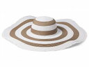 こちらの商品は バッジリーミシュカ Badgley Mischka レディース 女性用 ファッション雑貨 小物 帽子 Maxi Striped Floppy Hat with Raw Edge - White/Taupe です。 注文後のサイズ変更・キャンセルは出来ませんので、十分なご検討の上でのご注文をお願いいたします。 ※靴など、オリジナルの箱が無い場合がございます。ご確認が必要な場合にはご購入前にお問い合せください。 ※画面の表示と実物では多少色具合が異なって見える場合もございます。 ※アメリカ商品の為、稀にスクラッチなどがある場合がございます。使用に問題のない程度のものは不良品とは扱いませんのでご了承下さい。 ━ カタログ（英語）より抜粋 ━ The Badgley Mischka(R) Maxi Striped Floppy Hat with Raw Edge is designed to add an instant classic touch to your contemporary warm weather outfit while protecting your head and face from the scorching heat. Contrasting crochet stripes all over. Wide brim. Raw edge. 85% paper, 15% polyester. Spot clean. 実寸（参考値）： Circumference: 約 57.15 cm Brim: 約 19.68 cm