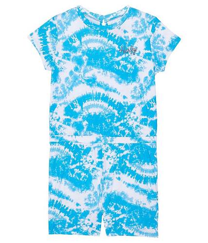 送料無料 ハーレー Hurley Kids 女の子用 ファッション 子供服 ベビー服 赤ちゃん ロンパース Short Sleeve Romper (Big Kids) - Blue Lagoon