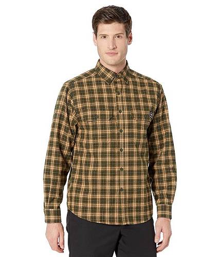  E@ Wolverine Y jp t@bV {^Vc Glacier Lite Flannel Shirt - Dark Olive