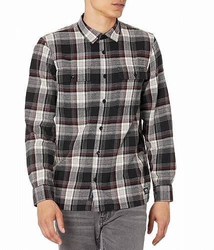  oY Vans Y jp t@bV {^Vc Helleson Long Sleeve Plaid Flannel - Black/Antique White