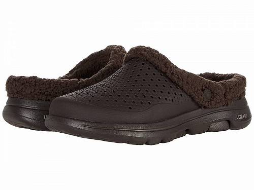 楽天グッズ×グッズ送料無料 スケッチャーズ SKECHERS メンズ 男性用 シューズ 靴 クロッグ Foamies Go Walk 5 Relax Clog w/ Faux Fur - Chocolate