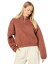 送料無料 ロキシー Roxy レディース 女性用 ファッション パーカー スウェット Bonfire Babe Quilted Sweatshirt - Rustic Brown