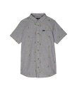 送料無料 リップカール Rip Curl Kids 男の子用 ファッション 子供服 ボタンシャツ Hula Breach Short Sleeve Shirt (Big Kids) - Slate