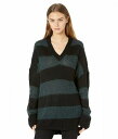 送料無料 AllSaints レディース 女性用 ファッション セーター Lou Sparkle V-Neck - Black/Forest Green