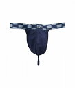  c[oCXg 2(X)IST Y jp t@bV  Sliq Y-Back Thong - Navy Blazer/Indigo Jacquard Waistband