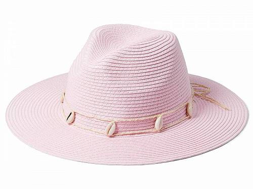 ̵ Хå꡼ߥ奫 Badgley Mischka ǥ  եå󻨲 ʪ ˹ Straw Fedora with Seashell Ornaments - Pink