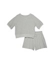 送料無料 HABITUAL girl 女の子用 ファッション 子供服 セット Ponte Top &amp; Shorts Set (Big Kids) - Grey Heather