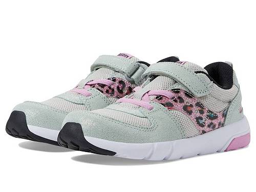 送料無料 サッカニー Saucony Kids 女の子用 キッズシューズ 子供靴 スニーカー 運動靴 Originals Jazz Lite 2.0 LX (Toddler/Little Kid) - Silver/Pink/Leopard