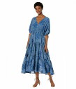  ebhxCJ[ Ted Baker fB[X p t@bV hX Zilda-Puff Sleeve Midi with Fixed Wrap Front - Blue