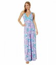 こちらの商品は リリーピューリッツァー Lilly Pulitzer レディース 女性用 ファッション ドレス Serena V-Neck Maxi Dress - Celestial Blue Seek and Sea Engineered Maxi です。 注文後のサイズ変更・キャンセルは出来ませんので、十分なご検討の上でのご注文をお願いいたします。 ※靴など、オリジナルの箱が無い場合がございます。ご確認が必要な場合にはご購入前にお問い合せください。 ※画面の表示と実物では多少色具合が異なって見える場合もございます。 ※アメリカ商品の為、稀にスクラッチなどがある場合がございます。使用に問題のない程度のものは不良品とは扱いませんのでご了承下さい。 ━ カタログ（英語）より抜粋 ━ Get ready for a special evening wearing the Lilly Pulitzer(R) Serena V-Neck Maxi Dress. Pullover style. V-neckline. Sleeveless construction. Maxi-length dress. Intricate floral print allover. 94% rayon, 6% spandex. Machine wash cold.