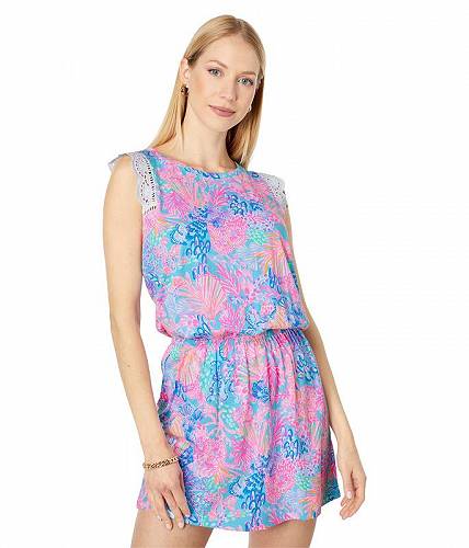 送料無料 リリーピューリッツァー Lilly Pulitzer レディース 女性用 ファッション ジャンプスーツ つなぎ セット Agee Romper - Multi Splendor in The Sand