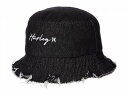 こちらの商品は ハーレー Hurley レディース 女性用 ファッション雑貨 小物 帽子 Olivia Fringe Bucket Hat - Black です。 注文後のサイズ変更・キャンセルは出来ませんので、十分なご検討の上でのご注文をお願いいたします。 ※靴など、オリジナルの箱が無い場合がございます。ご確認が必要な場合にはご購入前にお問い合せください。 ※画面の表示と実物では多少色具合が異なって見える場合もございます。 ※アメリカ商品の為、稀にスクラッチなどがある場合がございます。使用に問題のない程度のものは不良品とは扱いませんのでご了承下さい。 ━ カタログ（英語）より抜粋 ━ Top off your look with the Hurley(R) Olivia Fringe Bucket Hat featuring a classic bucket hat with embroidered branding at front. Standard fit, one size fits most. Sewn eyelets with brim fringe detailing. 100% cotton. Hand wash, line dry. 実寸（参考値）： Circumference: 約 63.50 cm Brim: 約 6.35 cm
