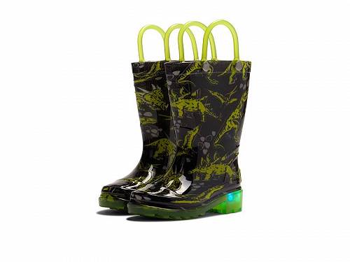 こちらの商品は ウエスタンチーフ Western Chief Kids 男の子用 キッズシューズ 子供靴 ブーツ レインブーツ Sketch Dino Lighted Waterproof Rain Boot (Toddler/Little Kid) - Black です。 注文後のサイズ変更・キャンセルは出来ませんので、十分なご検討の上でのご注文をお願いいたします。 ※靴など、オリジナルの箱が無い場合がございます。ご確認が必要な場合にはご購入前にお問い合せください。 ※画面の表示と実物では多少色具合が異なって見える場合もございます。 ※アメリカ商品の為、稀にスクラッチなどがある場合がございます。使用に問題のない程度のものは不良品とは扱いませんのでご了承下さい。 ━ カタログ（英語）より抜粋 ━ Feel at ease and walk with comfort wearing Western Chief(R) Kids Sketch Dino Lighted Waterproof Rain Boot. Synthetic upper. Textile lining and removable insole.. Pull-on closure. Brand logo on the footbed at the back. Synthetic outsole. ※掲載の寸法や重さはサイズ「5 Toddler, width M」を計測したものです. サイズにより異なりますので、あくまで参考値として参照ください. 実寸（参考値）： Heel Height: 約 1.91 cm Weight: 約 170 g Circumference: 約 22.23 cm Shaft: 約 13.72 cm ■サイズの幅(オプション)について Slim &lt; Narrow &lt; Medium &lt; Wide &lt; Extra Wide S &lt; N &lt; M &lt; W A &lt; B &lt; C &lt; D &lt; E &lt; EE(2E) &lt; EEE(3E) ※足幅は左に行くほど狭く、右に行くほど広くなります ※標準はMedium、M、D(またはC)となります ※メーカー毎に表記が異なる場合もございます