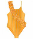 送料無料 HABITUAL girl 女の子用 スポーツ・アウトドア用品 キッズ 子供用水着 ワンピース Ruched One-Piece Swimsuit (Big Kids) - Orange