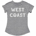 送料無料 オリジナルレトロブランド The Original Retro Brand Kids 女の子用 ファッション 子供服 Tシャツ West Coast Vintage Slub Tee with Rolled Sleeve (Big Kids) - Mock Twist Heather Grey