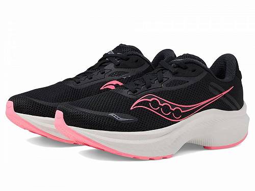 送料無料 サッカニー Saucony レディース 女性用 シューズ 靴 スニーカー 運動靴 Axon 3 - Black/White