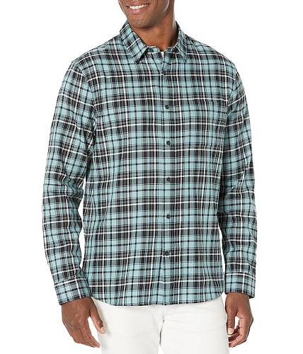  BX Vince Y jp t@bV {^Vc Berkeley Plaid Long Sleeve - Teal Shore