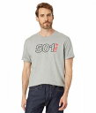  [oCX Levi&#039;s(R) Mens Y jp t@bV TVc Short Sleeve Relaxed Fit Tee - 501 Logo Outline Midtone Heather Grey