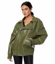  Norma Kamali fB[X p t@bV AE^[ WPbg R[g WPbg Oversized Moto Jacket - Military