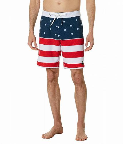 送料無料 オニール O&#039;Neill メンズ 男性用 スポーツ・アウトドア用品 水着 Hyperfreak Mysto Scallop Flag 19&quot; Boardshorts ..