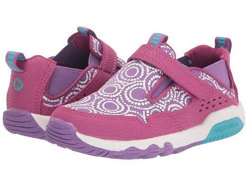 送料無料 メレル Merrell Kids 女の子用 キッズシューズ 子供靴 スニーカー 運動靴 Free Roam Chroma Moc (Little Kid/Big Kid) - Fuchsia