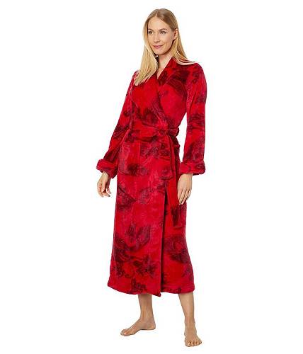 送料無料 ネイトリ Natori レディース 女性用 ファッション パジャマ 寝巻き バスローブ Ryu Plush Robe - Brocade Red