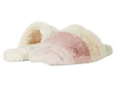 送料無料 Madewell レディース 女性用 シューズ 靴 スリッパ Colorblock Quilted Scuff Slippers in Recycled Faux Fur - Dusty Blush Multi