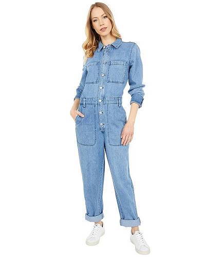 送料無料 Madewell レディース 女性用 ファッション パンツ ズボン Denim Relaxed Coverall Jumpsuit in Glenroy Wash - Glenroy Wash