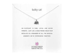 送料無料 ドギャード Dogeared レディース 女性用 ジュエリー 宝飾品 ネックレス Lucky Us Elephant Reminder Necklace - Sterling Silver