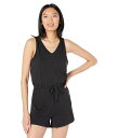 送料無料 Madewell レディース 女性用 ファッション ジャンプスーツ つなぎ セット MWL Breeze Drawstring Romper - True Black