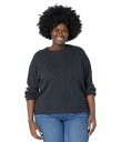 送料無料 Madewell レディース 女性用 ファッション セーター Plus Size No Strings Attached Crew Pullover - True Black