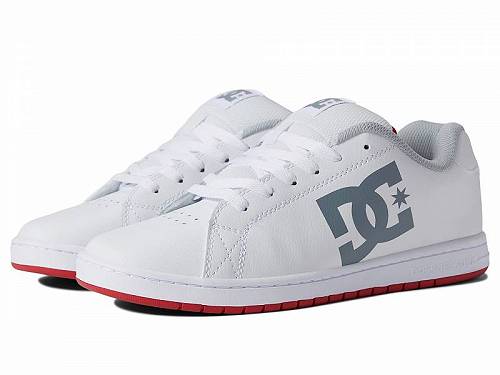 送料無料 ディーシー DC メンズ 男性用 シューズ 靴 スニーカー 運動靴 Gaveler Casual Low Top Skate Shoes Sneakers - White/Grey/Red