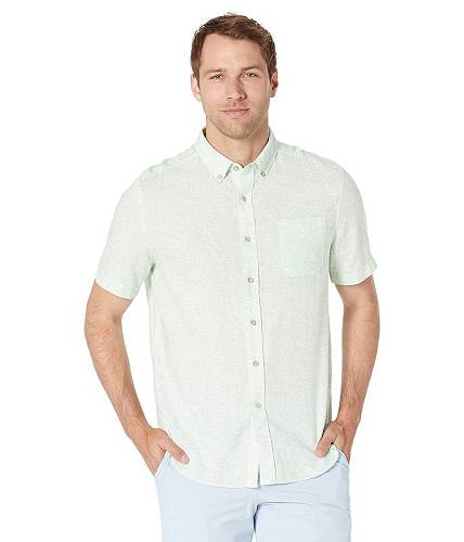 送料無料 Southern Tide メンズ 男性用 ファッション ボタンシャツ Short Sleeve Great Catch Sport Shirt - Mist Green