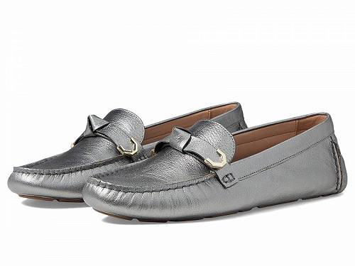 送料無料 コールハーン Cole Haan レディース 女性用 シューズ 靴 ローファー ボートシューズ Evelyn Bow Driver - Pewter Metallic