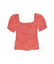 送料無料 ロキシー Roxy Kids 女の子用 ファッション 子供服 ブラウス Hello Petal Top Woven Top (Little Kids/Big Kids) - Hibiscus Wild Dots