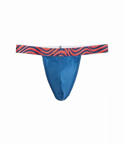 楽天グッズ×グッズ送料無料 ツーバイスト 2（X）IST メンズ 男性用 ファッション 下着 Sliq Y-Back Thong - Dark Blue/Waves Waistband