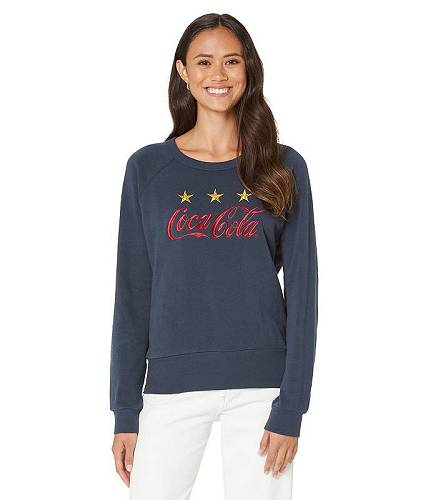 送料無料 チェイサー Chaser レディース 女性用 ファッション パーカー スウェット Coca-Cola Cotton Fleece Sweatshirt - Total Eclipse