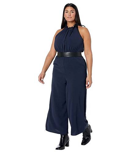 送料無料 ビーシービージーマックスアズリア BCBGMAXAZRIA レディース 女性用 ファッション ジャンプスーツ つなぎ セット Stretch Crepe Jumpsuit - Navy/Black