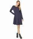  g[hAhR[ Toad&amp;Co fB[X p t@bV hX Foothill Long Sleeve Swing Dress - True Navy Foothill Stripe