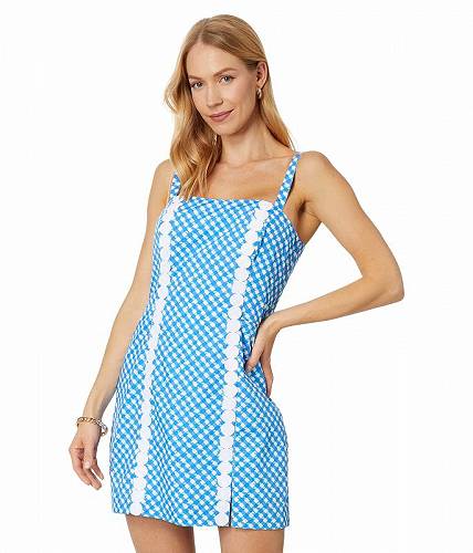 送料無料 リリーピューリッツァー Lilly Pulitzer レディース 女性用 ファッション ジャンプスーツ つなぎ セット Lawless Sleeveless Romper - Boca Blue Double Checking