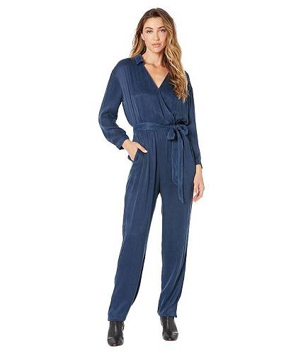 送料無料 bella dahl レディース 女性用 ファッション ジャンプスーツ つなぎ セット Wrap Front Jumpsuit - Navy/Ink