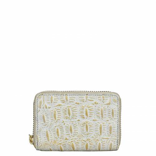  AkVJ Anuschka fB[X p t@bVG  z K J[hP[X Credit And Business Card Holder 1110 - Croco Embossed Cream Gold