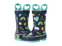 送料無料 ウエスタンチーフ Western Chief Kids 女の子用 キッズシューズ 子供靴 ブーツ レインブーツ Save Our Planet Tread Loop Boot (Toddler/Little Kid/Big Kid) - Navy